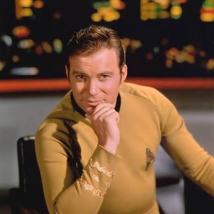 William Shatner as Captain Kirk